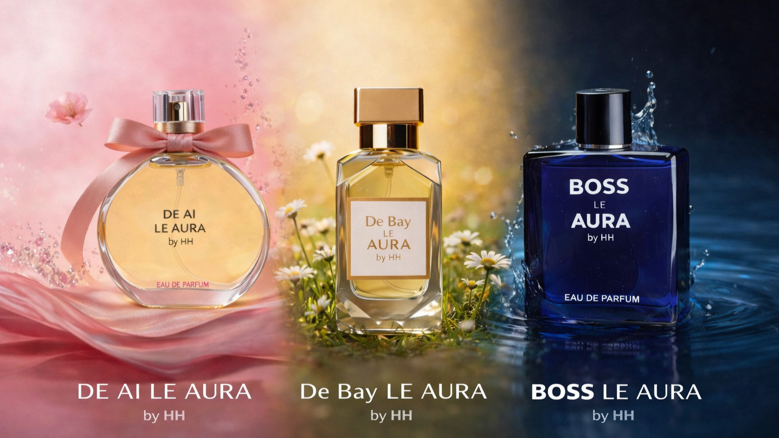 Aura collection perfume display - Official ASIA Records